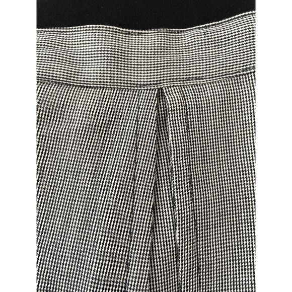 ~ Giorgio Sant'Angelo 12 Houndstooth Wool Mini Skirt Lined Pleated ALine Vintage - Picture 1 of 13